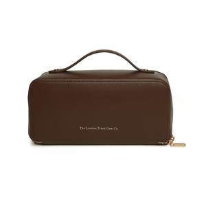 Bilde av Leather London Train Case Brown 